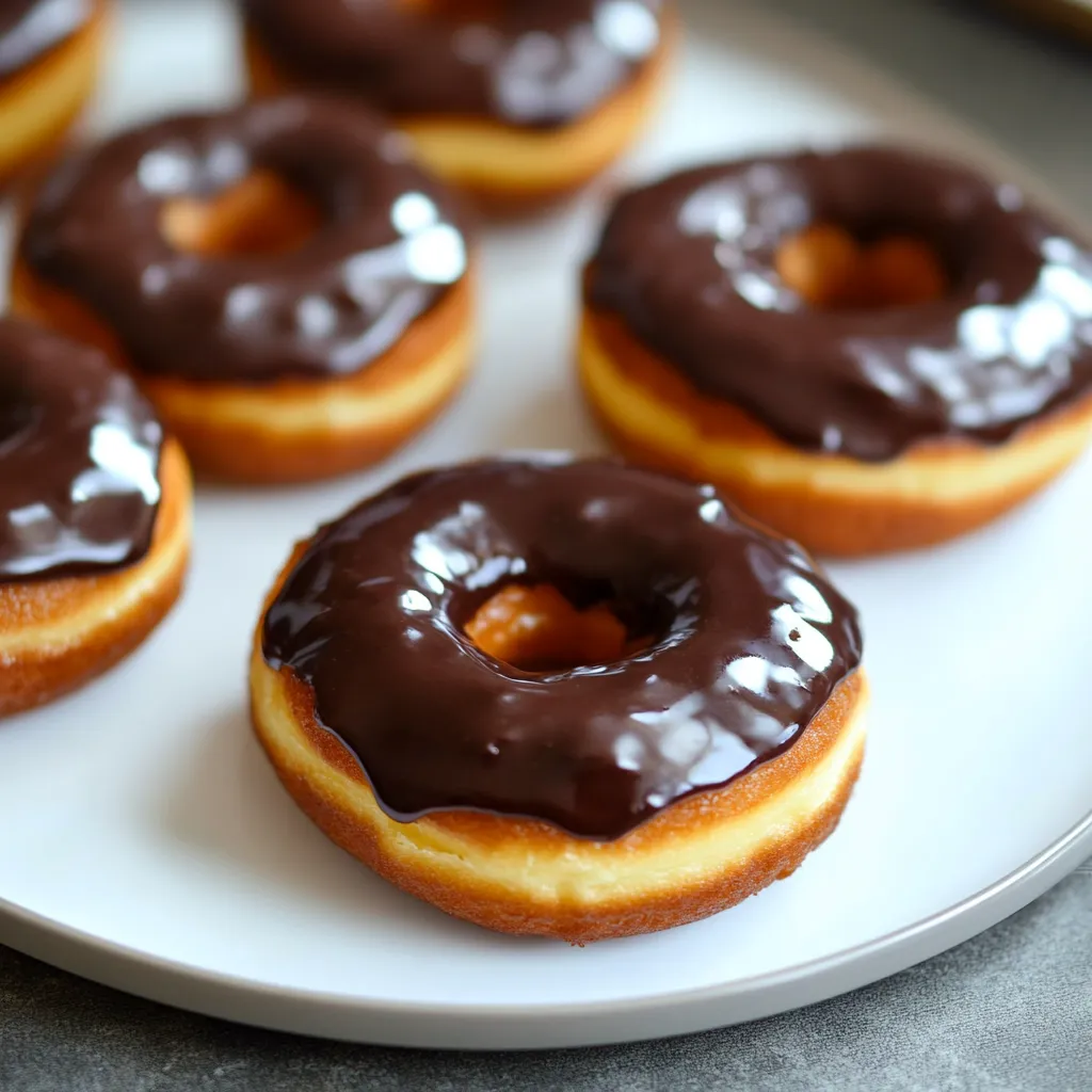 Donuts faciles au chocolat et babeurre cuits au four