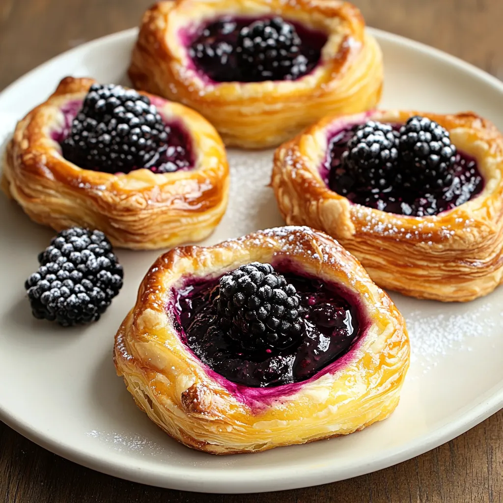 Viennoiserie facile aux mûres et fromage frais