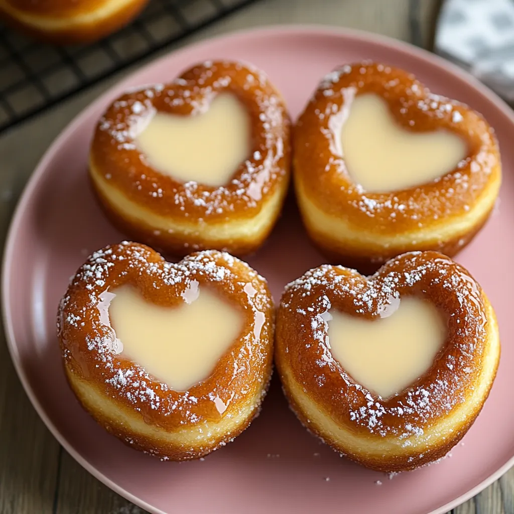 Beignets Cœurs Façon Crème Brûlée Faciles