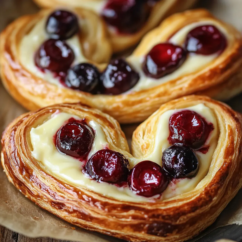 Viennoiserie Facile aux Cerises et Fromage