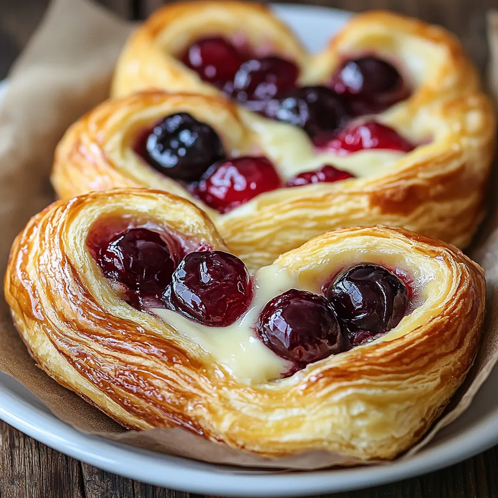 Délicieuse Viennoiserie aux Cerises et Fromage