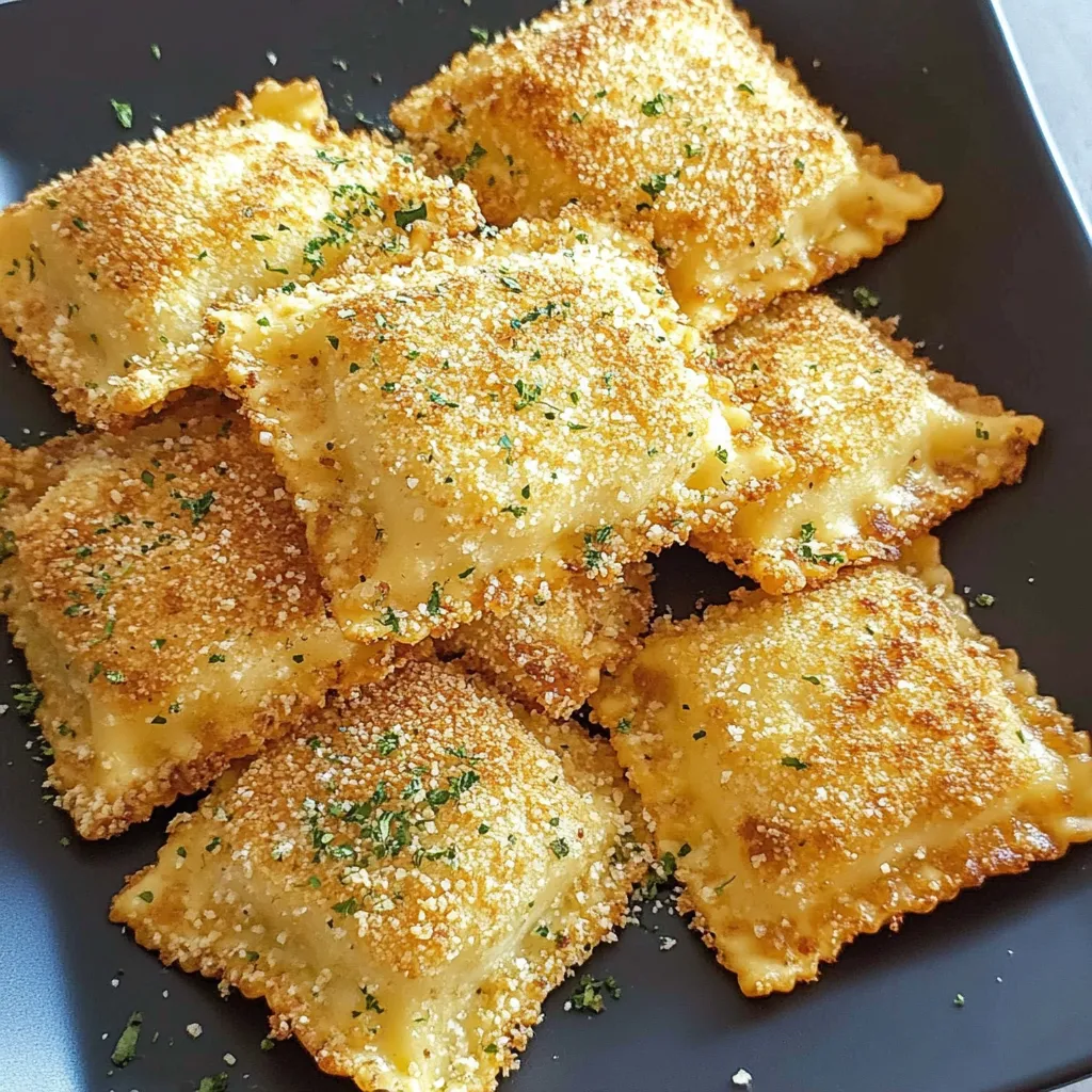 Easy Toasted Ravioli in Air Fryer or Oven