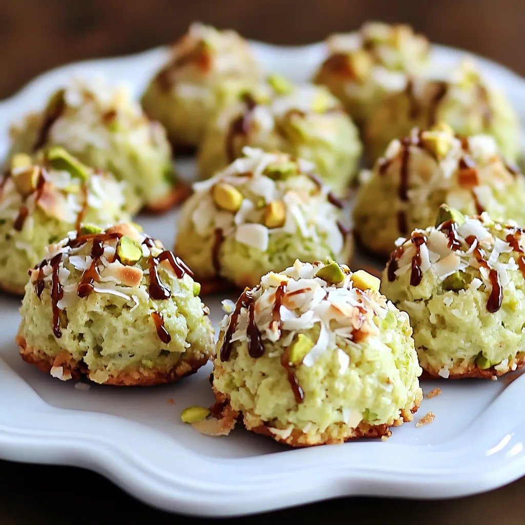 Rochers Pistache Noix de Coco Faciles