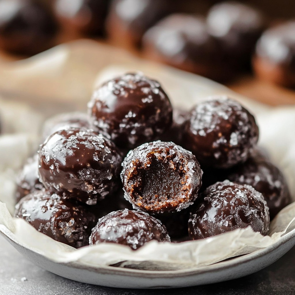 Beignets au chocolat glacés