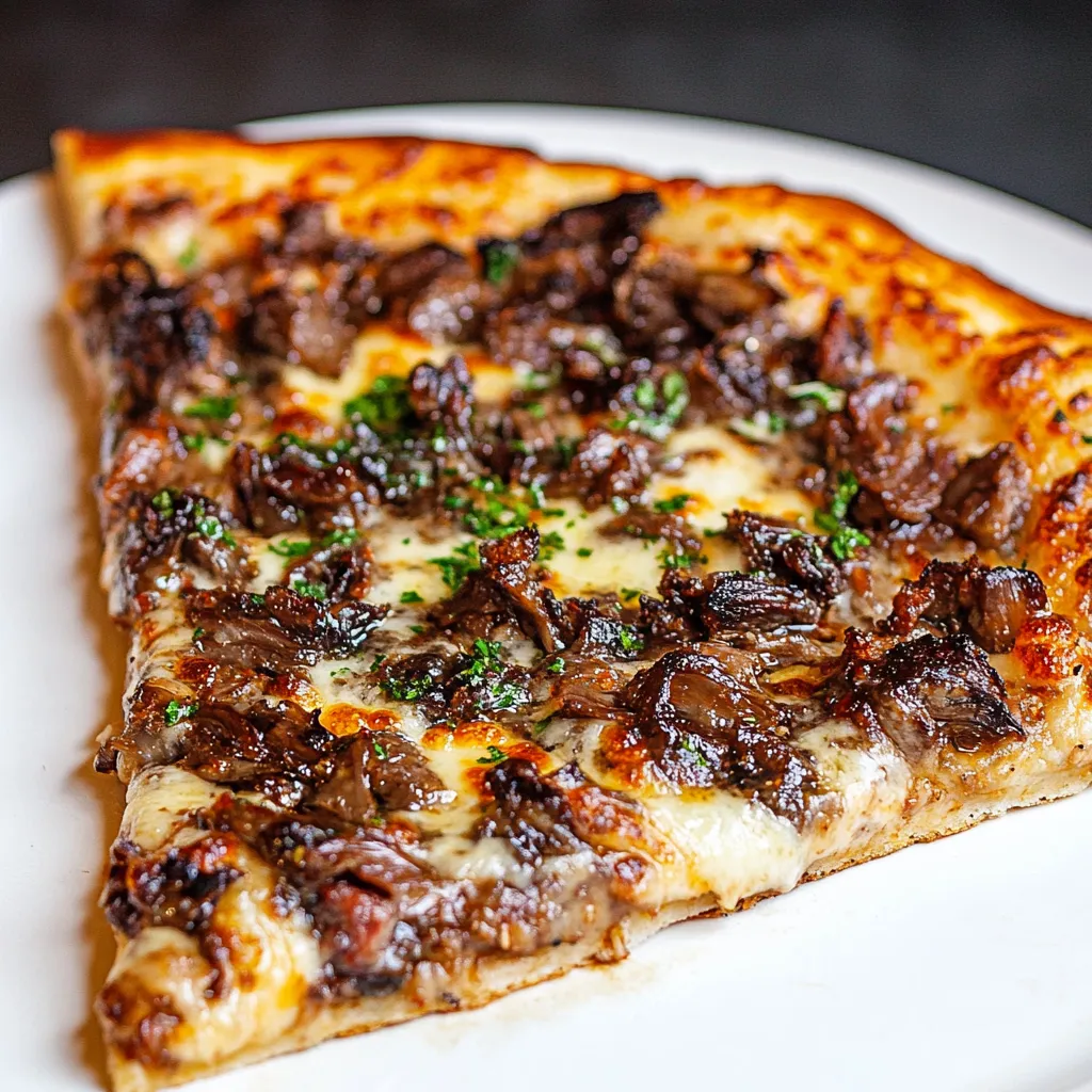 Pizza à la Queue de Bœuf et à la Truffe