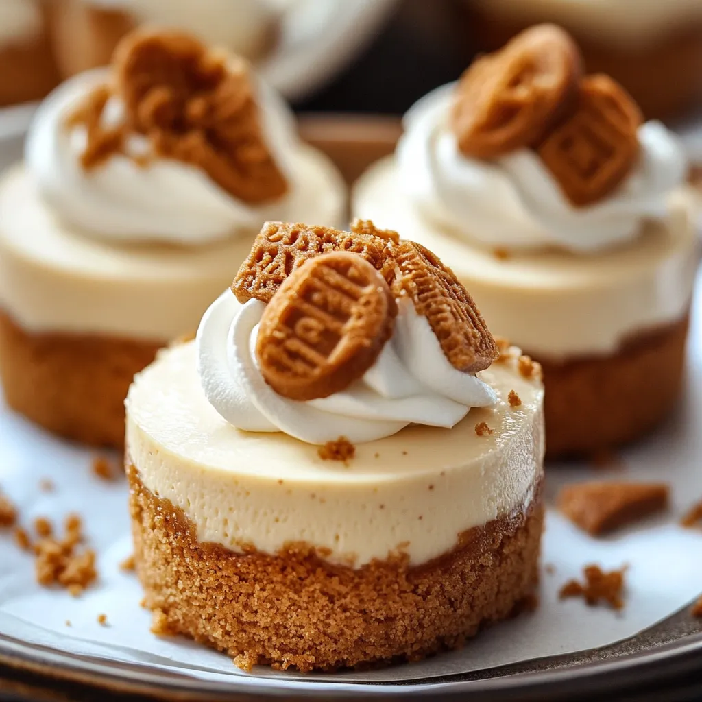 Délicieux Mini Cheesecakes au Speculoos Sans Cuisson