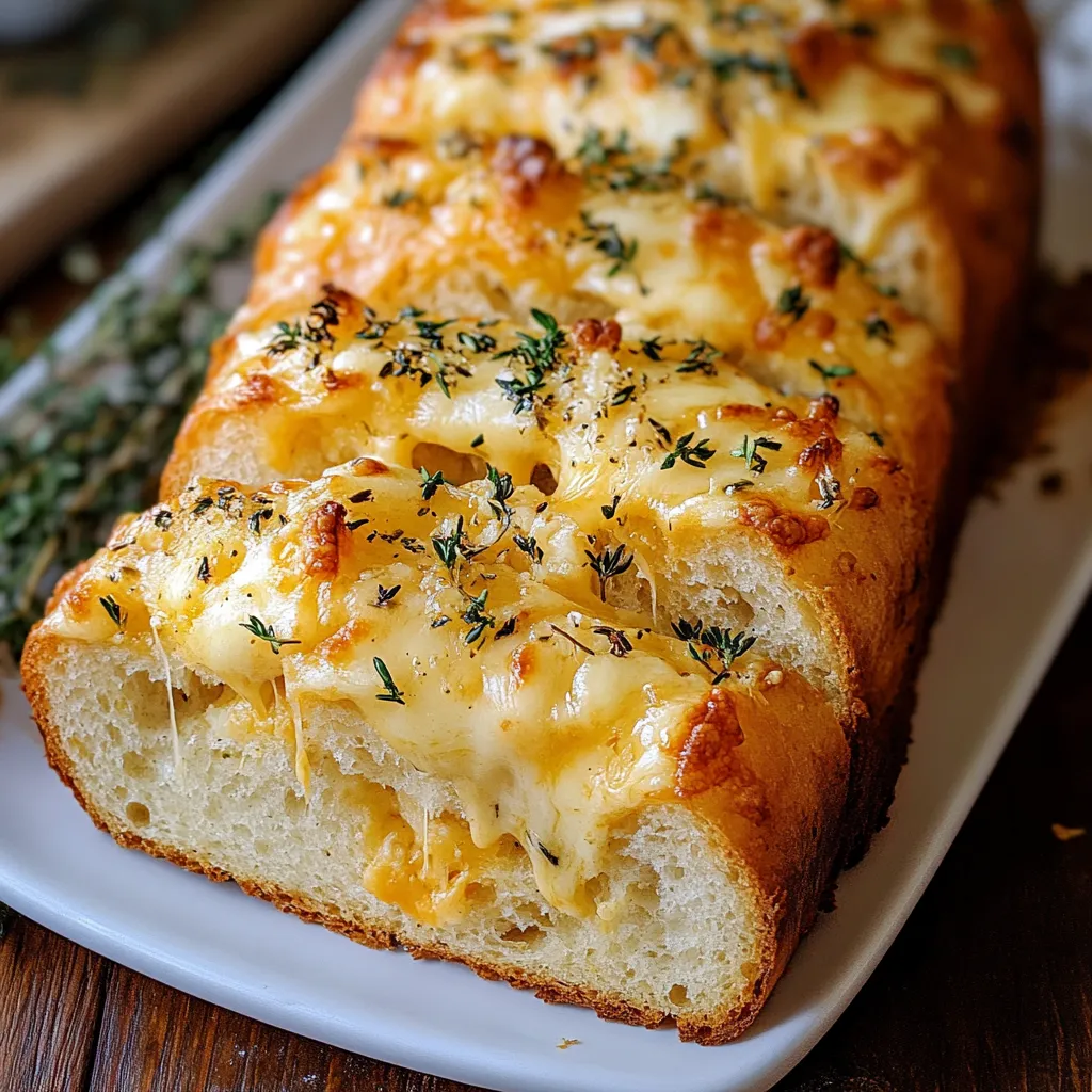 Pain Moelleux aux Herbes et au Fromage.