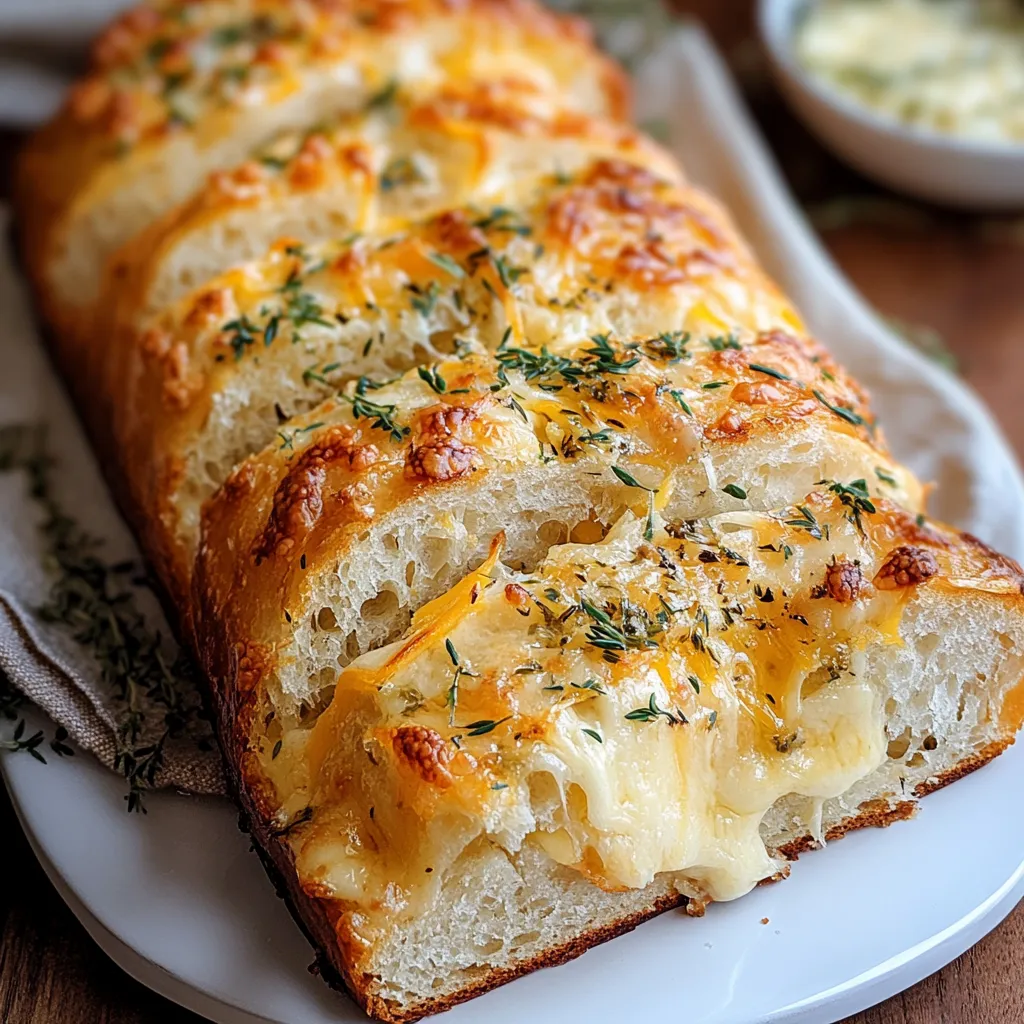 Délicieux Pain aux Herbes et au Fromage.