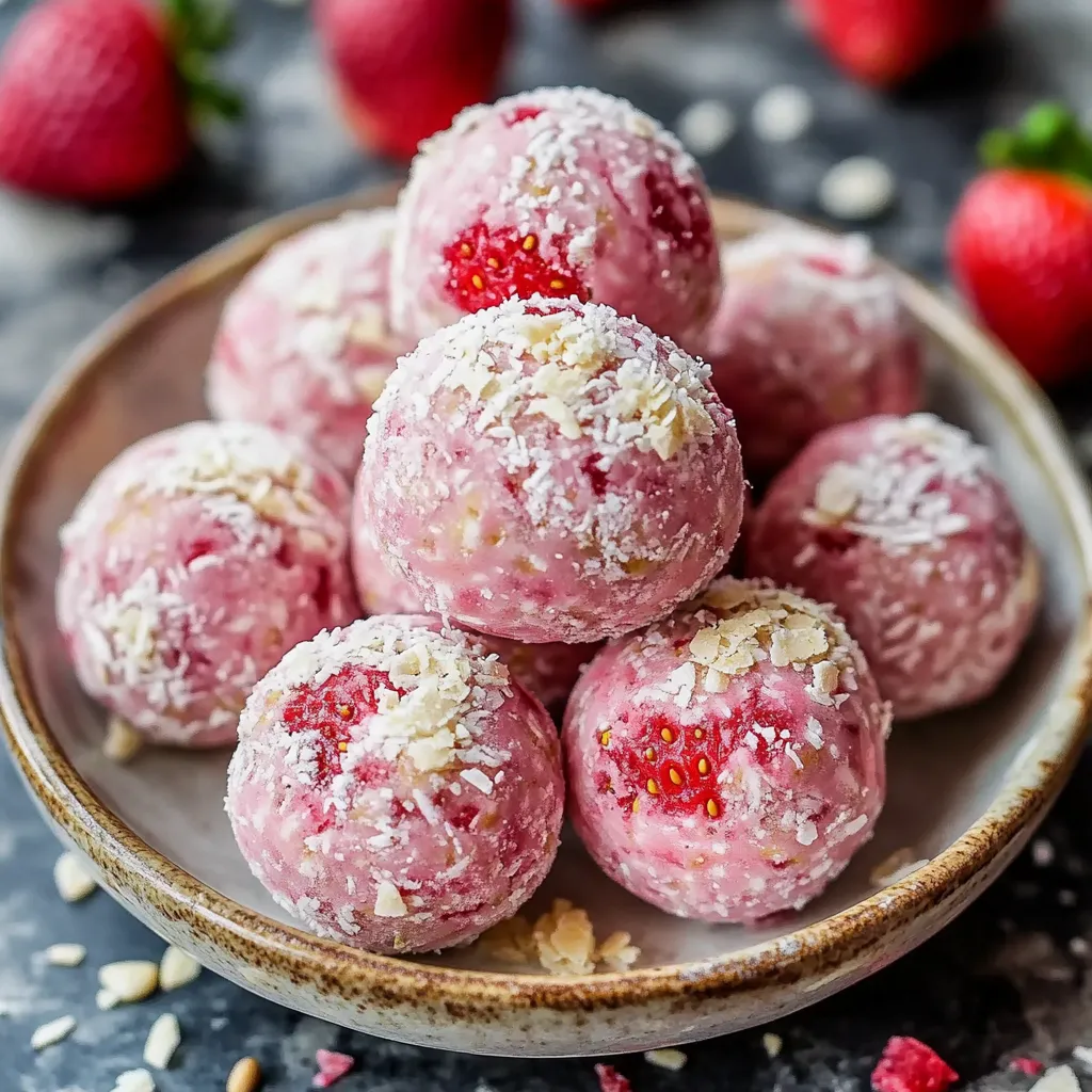 Boules Fraise Fromage Protéinées