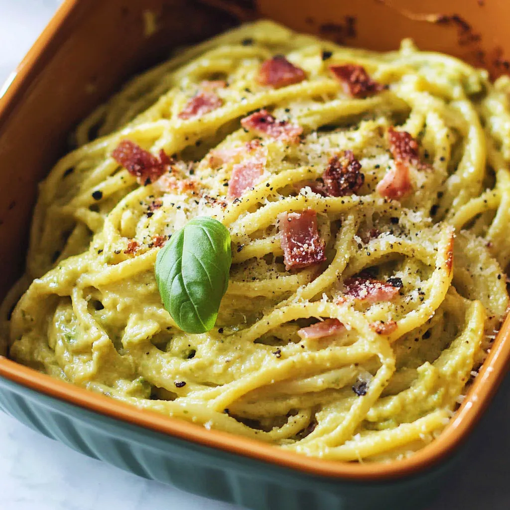 Délicieuse Carbonara à l'Avocat