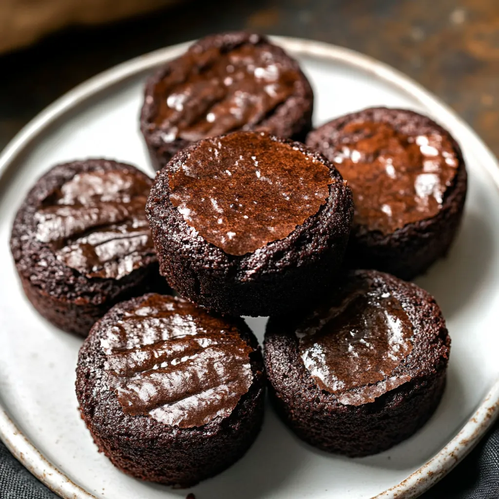 Mini Brownies Moelleux au Café