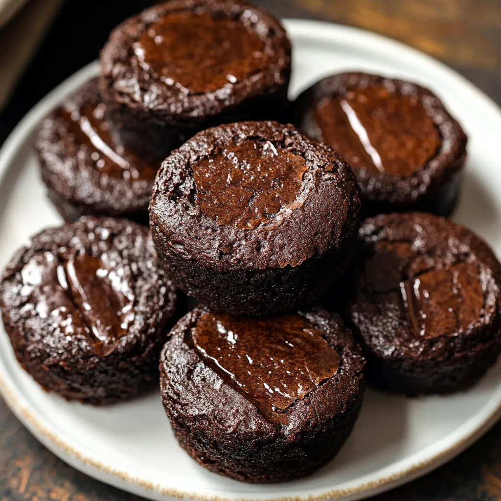 Délicieux Mini Brownies au Café