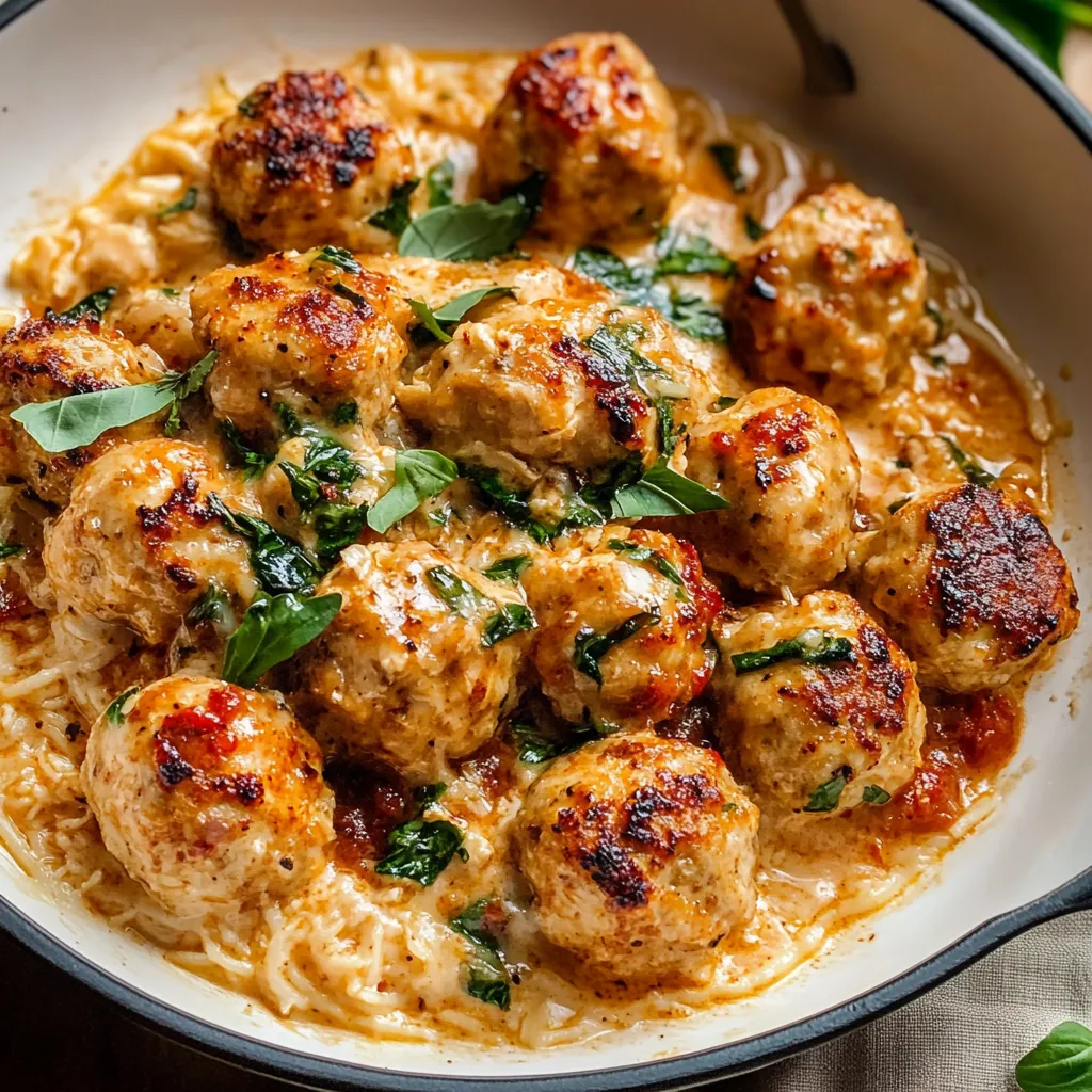 Boulettes Poulet Tomates