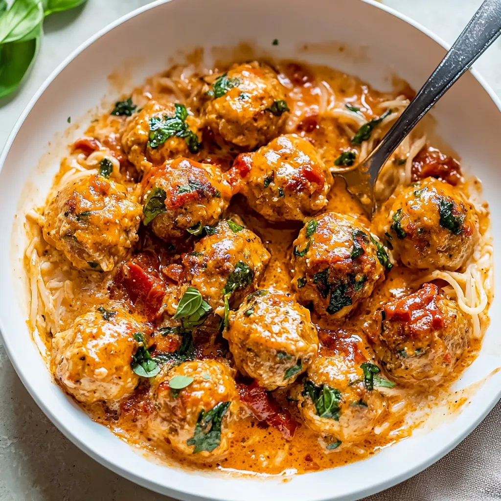 Boulettes de Poulet à la Crème