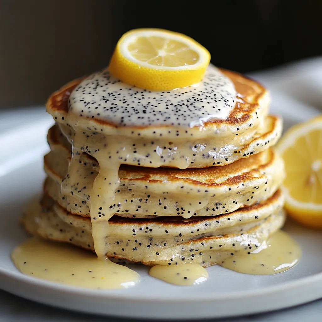 Délicieux Pancakes au Citron et Graines de Pavot