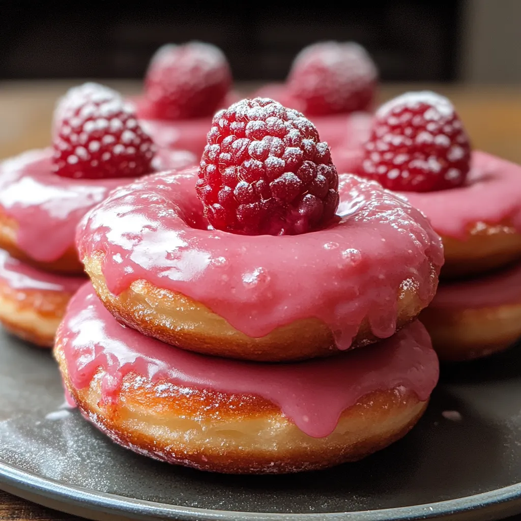Beignets Faciles aux Framboises Cuits au Four