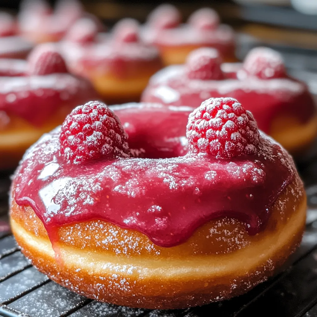 Savoureux Beignets aux Framboises Cuits au Four