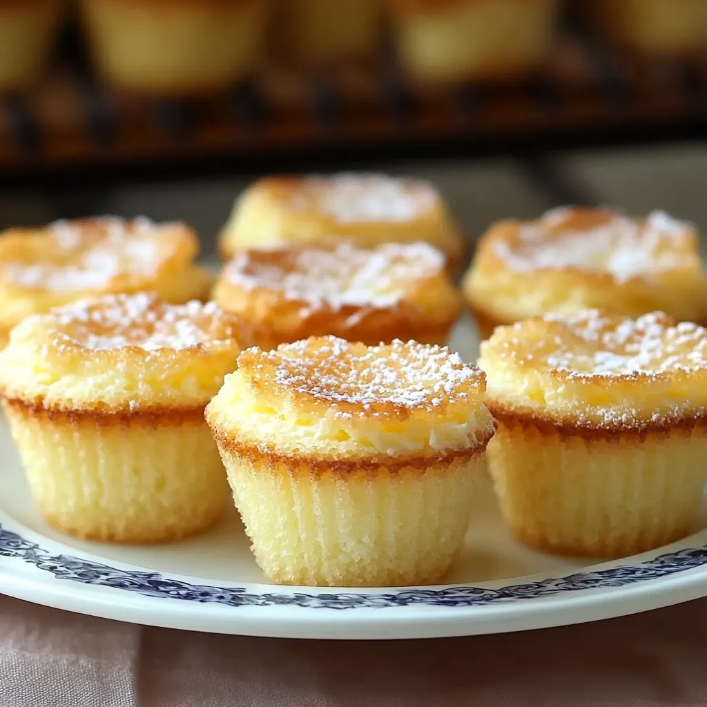 Une assiette de petits gâteaux saupoudrés de sucre glace.