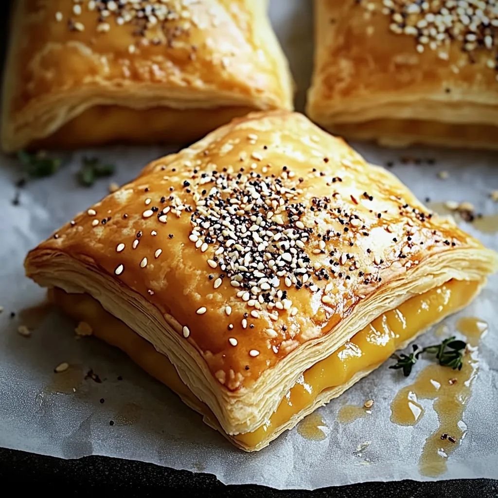 Une viennoiserie avec des graines sur le dessus.