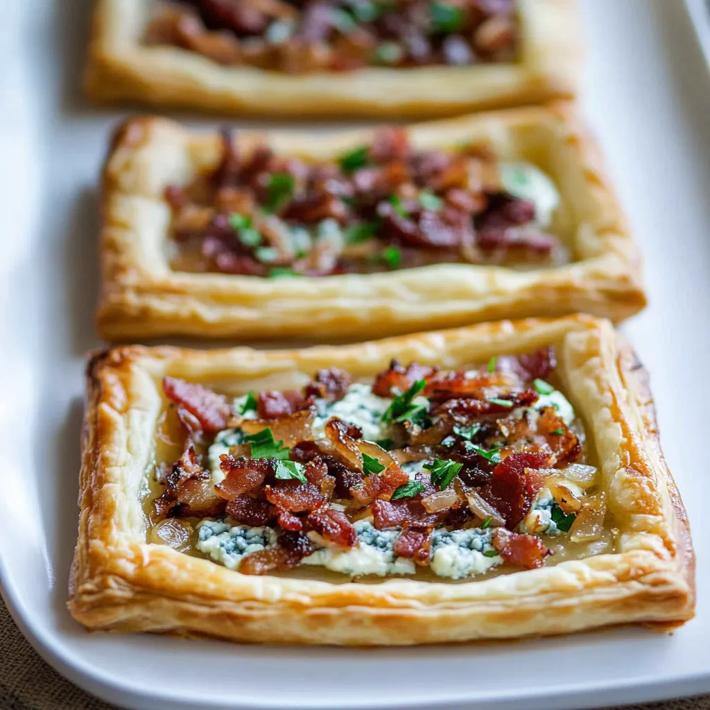 Une assiette de quiches au bacon et fromage.