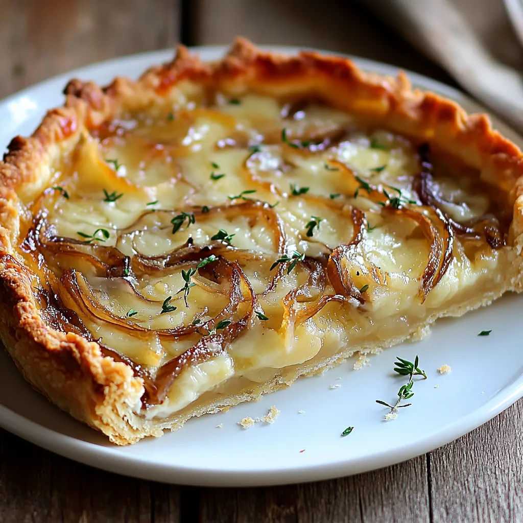 Une part de tarte sur une assiette blanche.