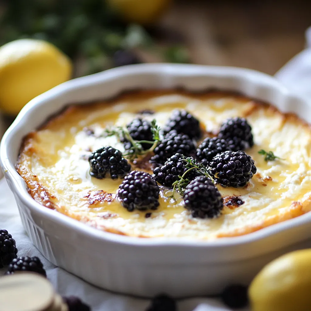 Un bol de nourriture avec des mûres et du citron.
