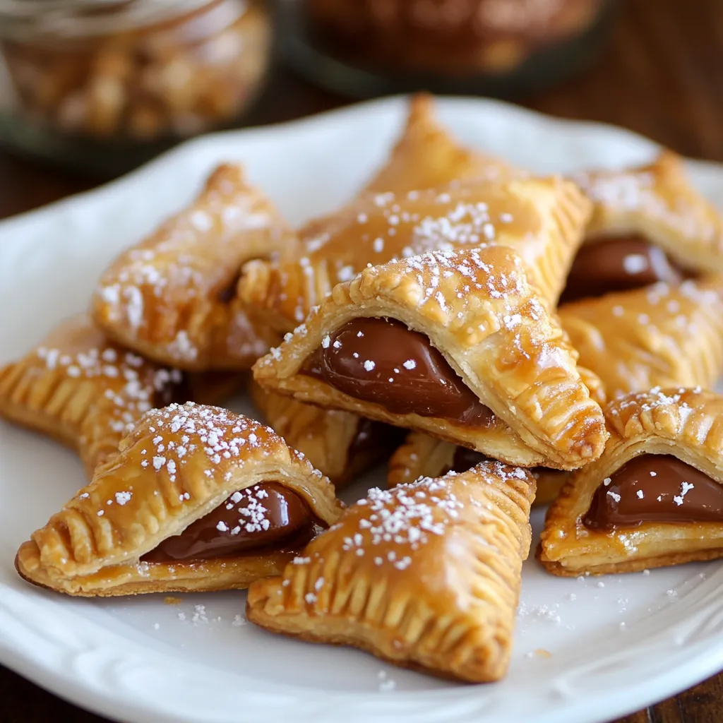 Une assiette de desserts avec du chocolat nappé dessus.