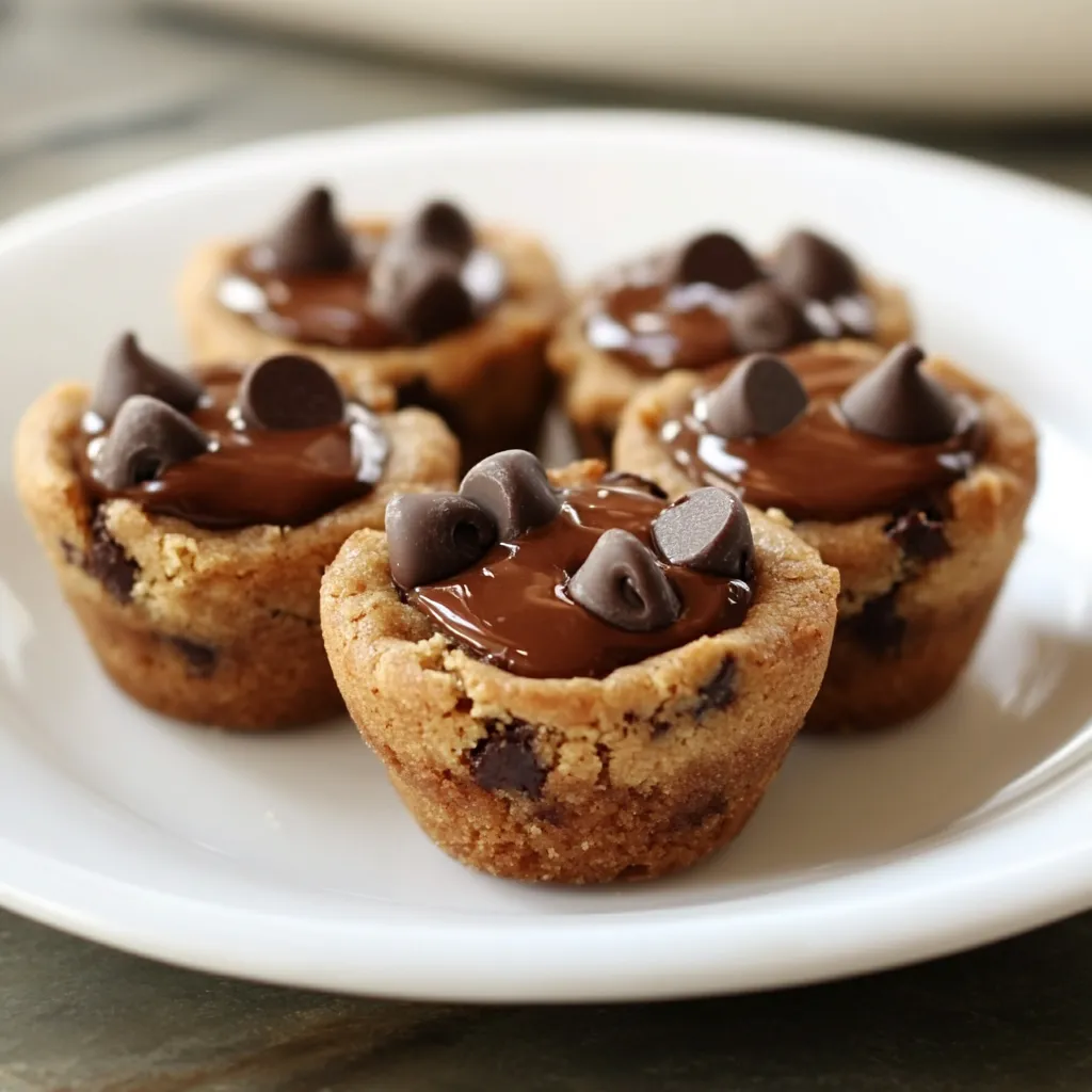 Une assiette de cookies aux pépites de chocolat.