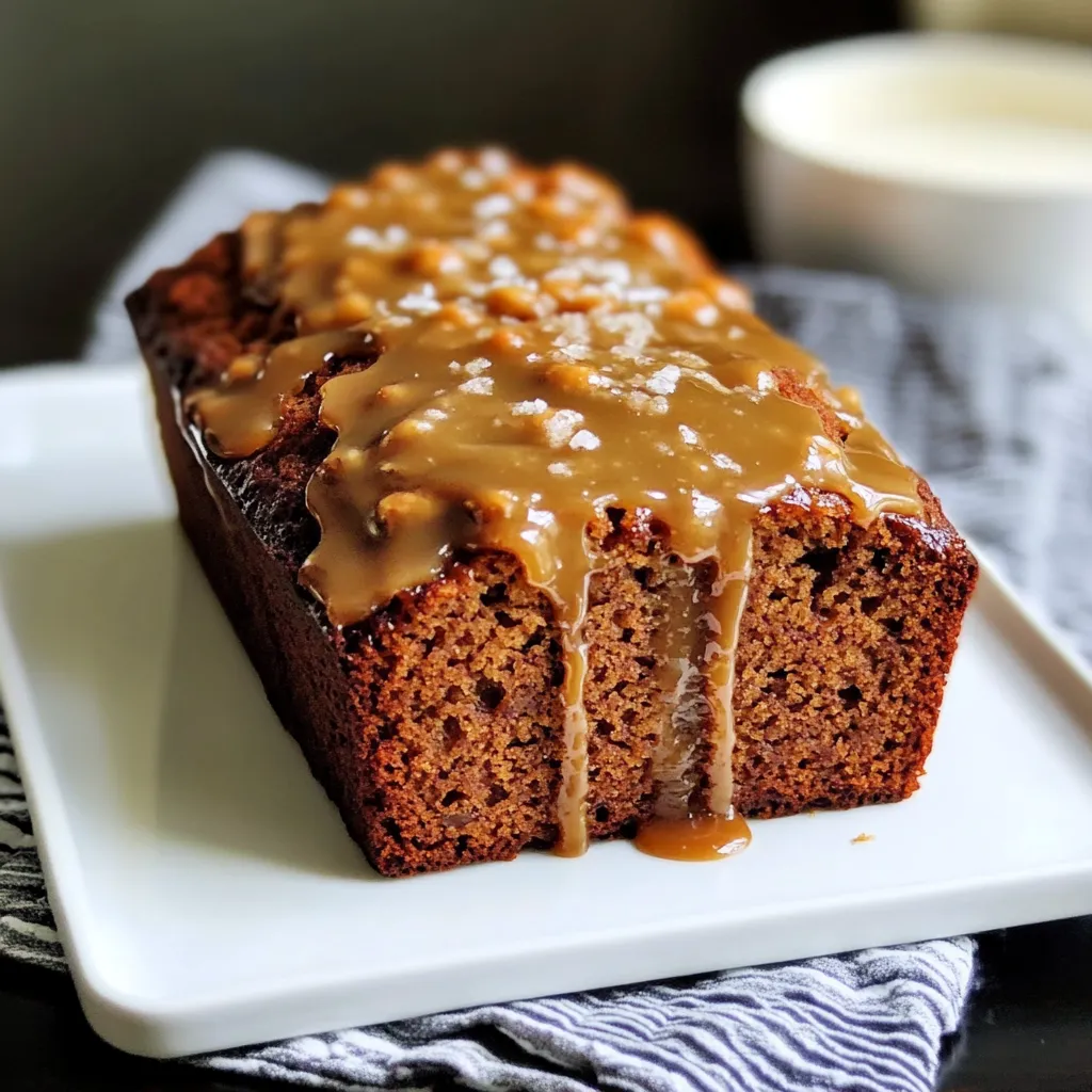 A slice of bread with caramel on it.