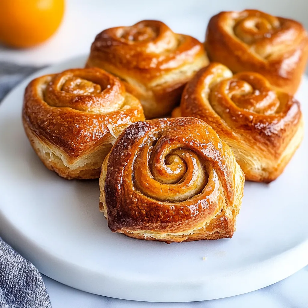 Des pâtisseries torsadées sur une assiette.