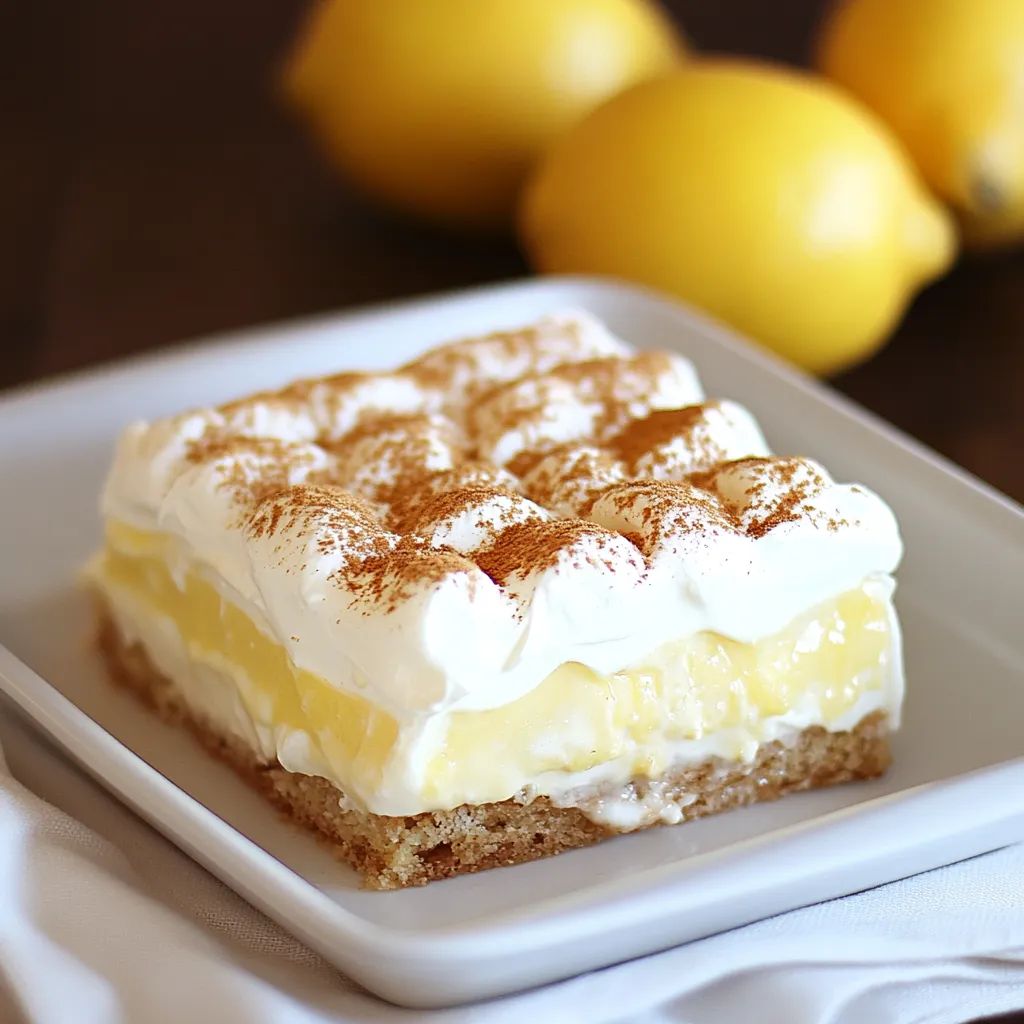Une part de gâteau au citron avec un glaçage blanc.