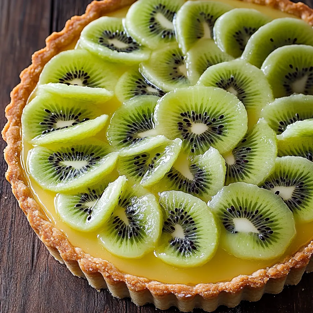 Une part de tarte au kiwi.