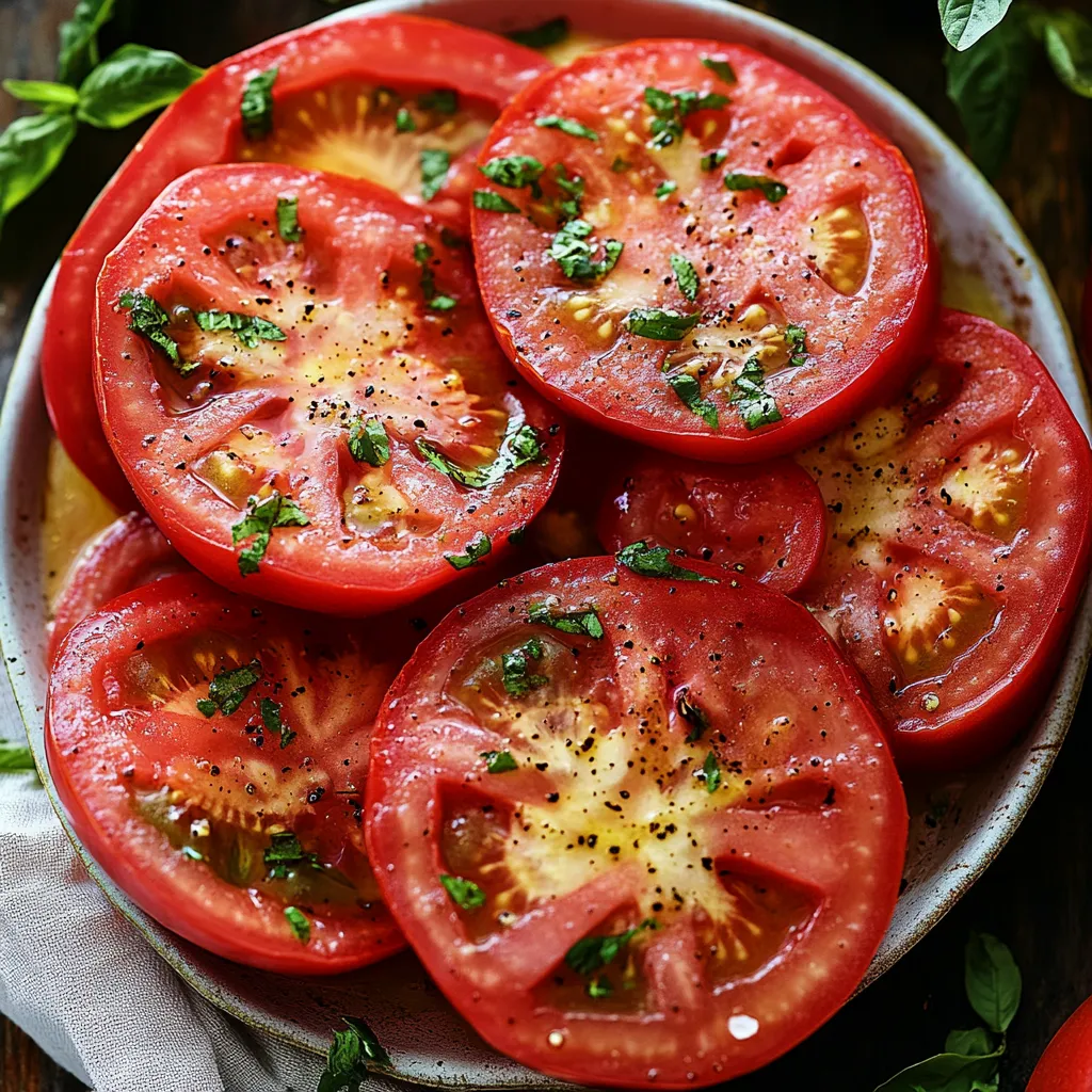 Un bol de tomates tranchées.