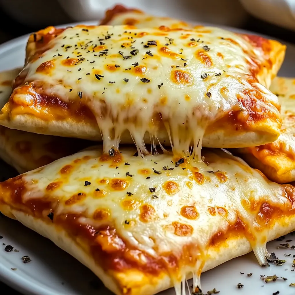 Une assiette de pizza au fromage fondu.