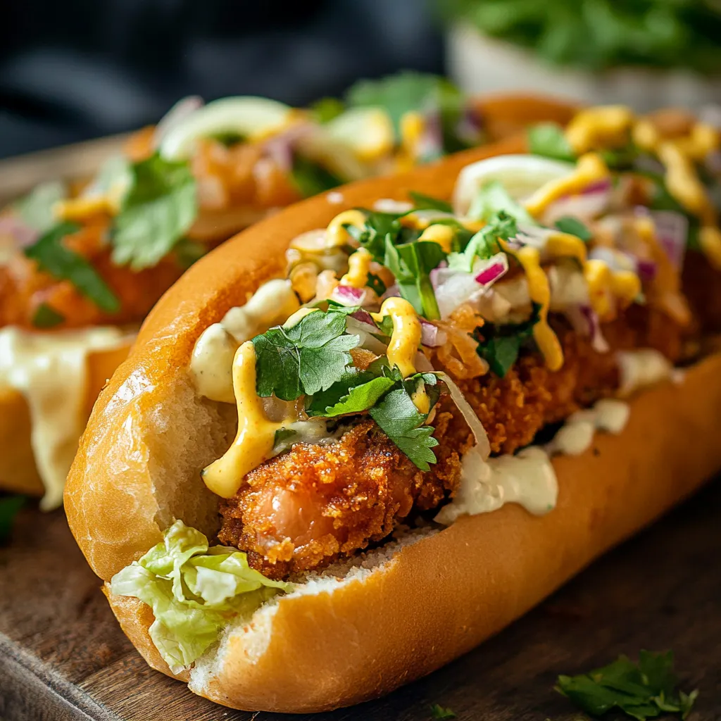 Un hot-dog avec de la laitue et de la moutarde.