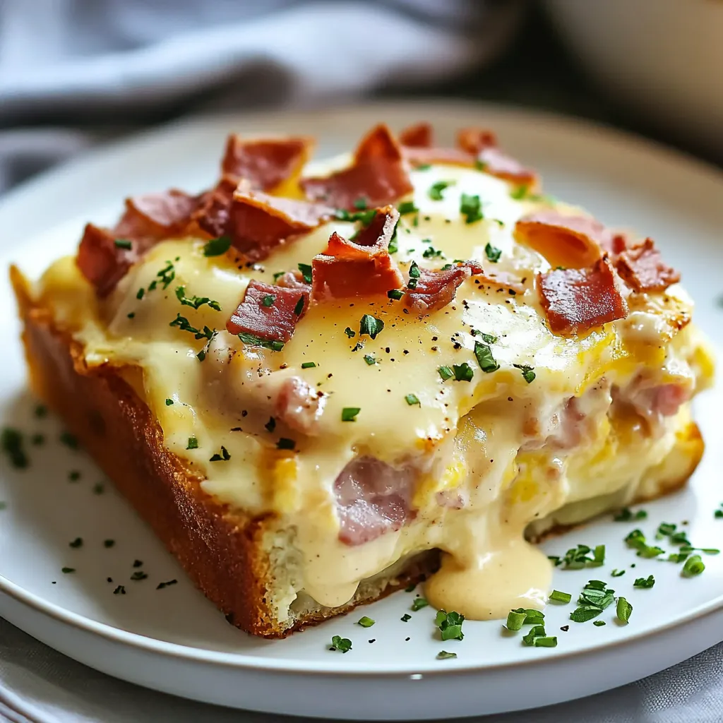 Une tranche de jambon et fromage sur une assiette.