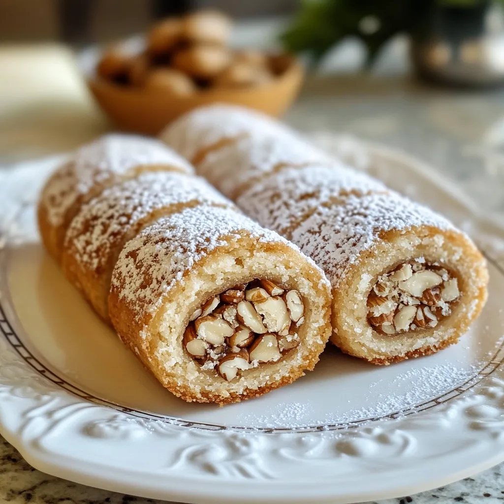 Deux pâtisseries sur une assiette.