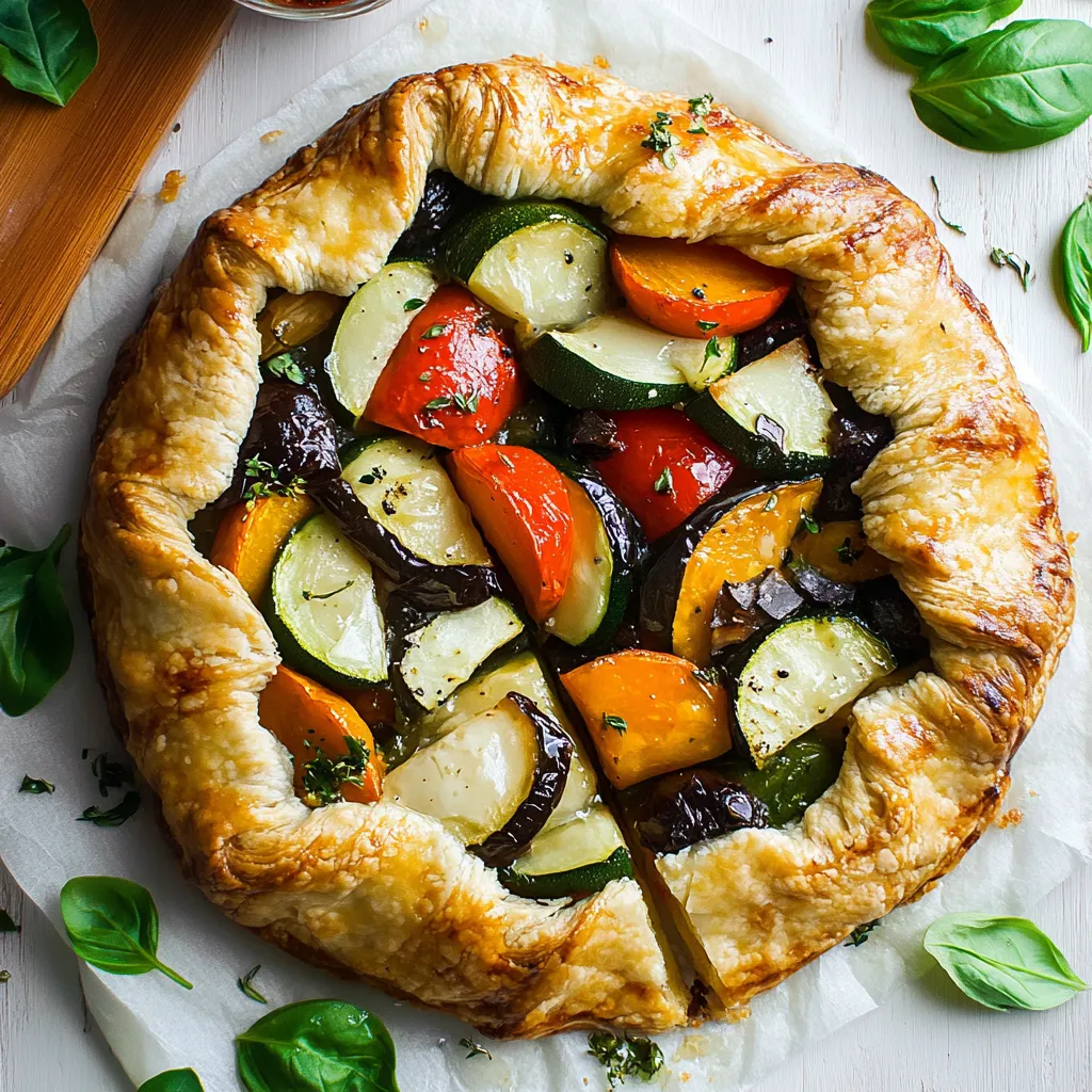 Une quiche aux légumes variés.