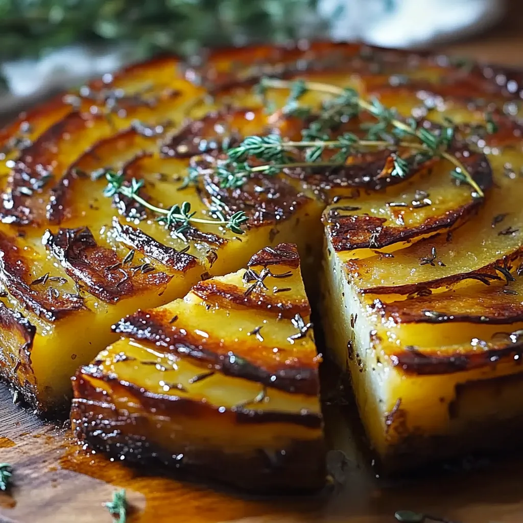 Une part de tourte de légumes rôtis.