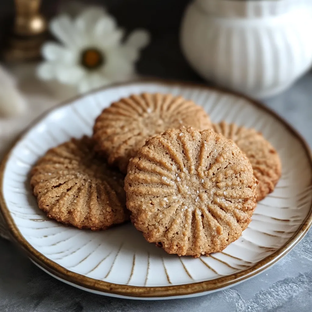 Assiette avec sablés au café.