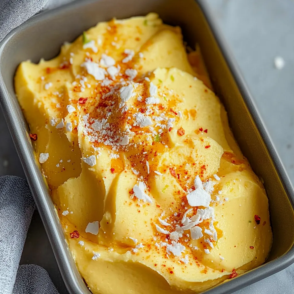 Un bol de dessert avec une cuillère à l’intérieur.