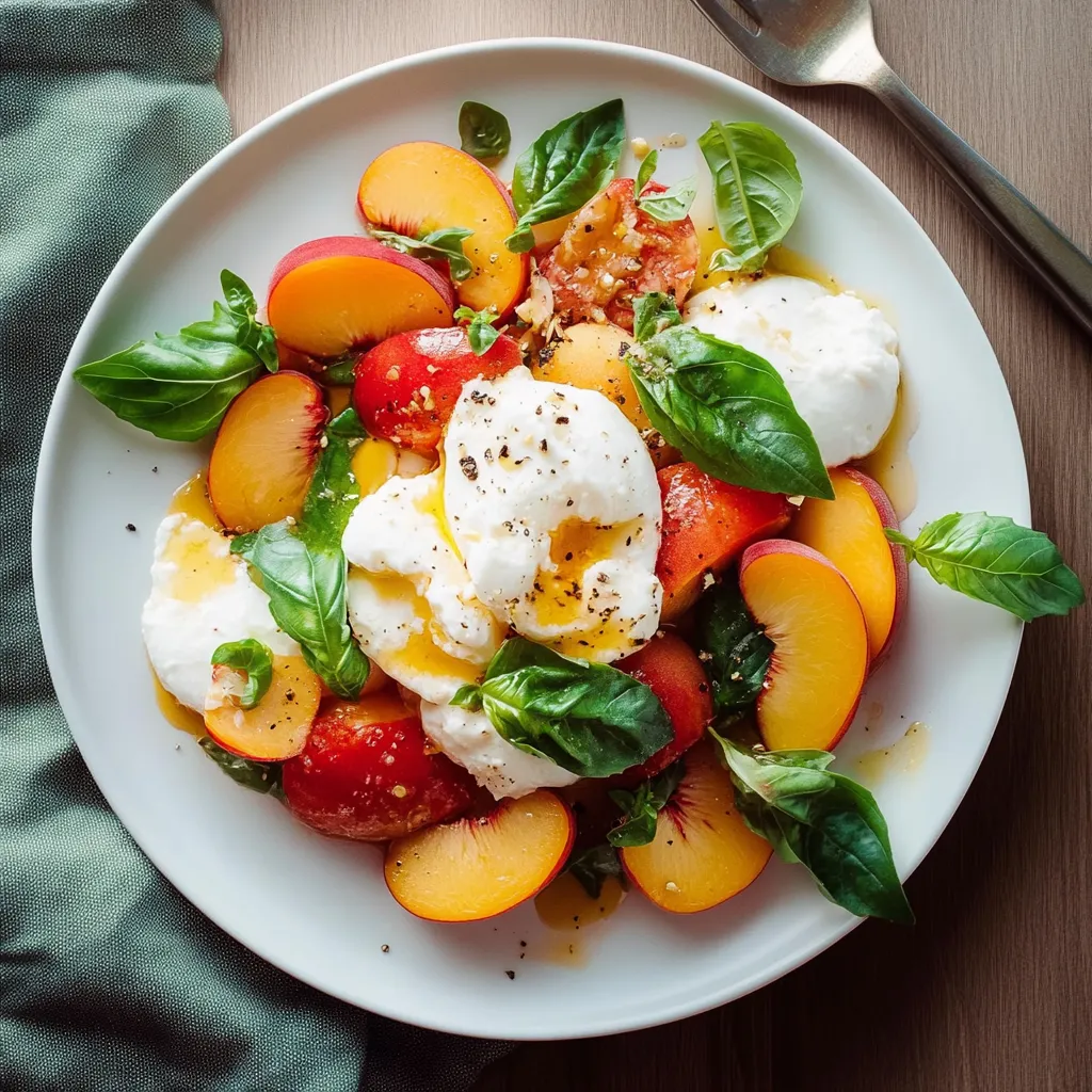 Assiette colorée avec tomates et fromage.