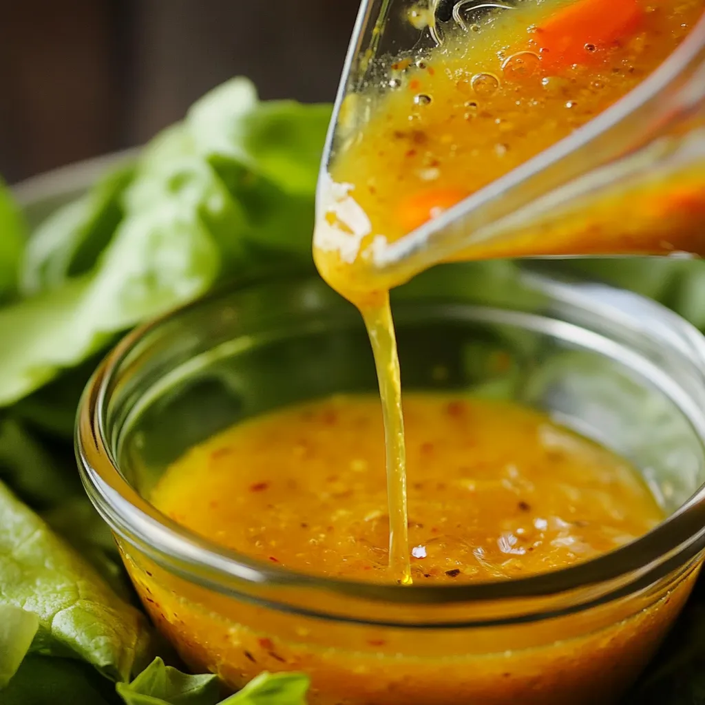 Une cuillère verse de la sauce dans un bol.