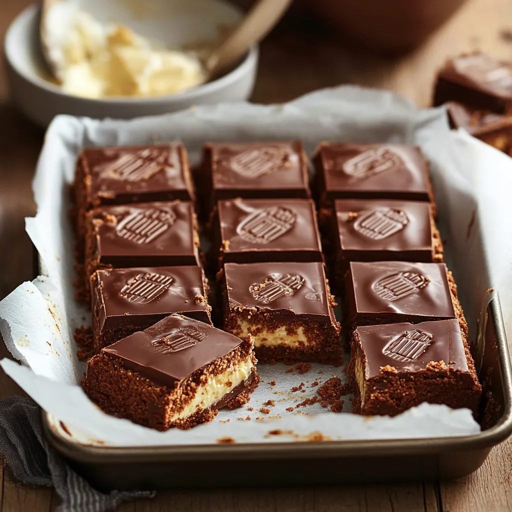 Un plat de brownies avec un glaçage blanc.