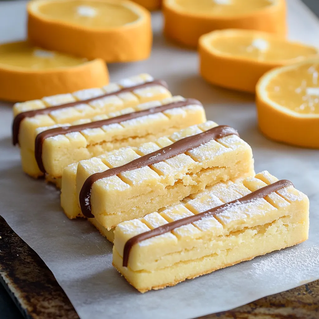 Une assiette de biscuits nappés de chocolat et de glaçage blanc.