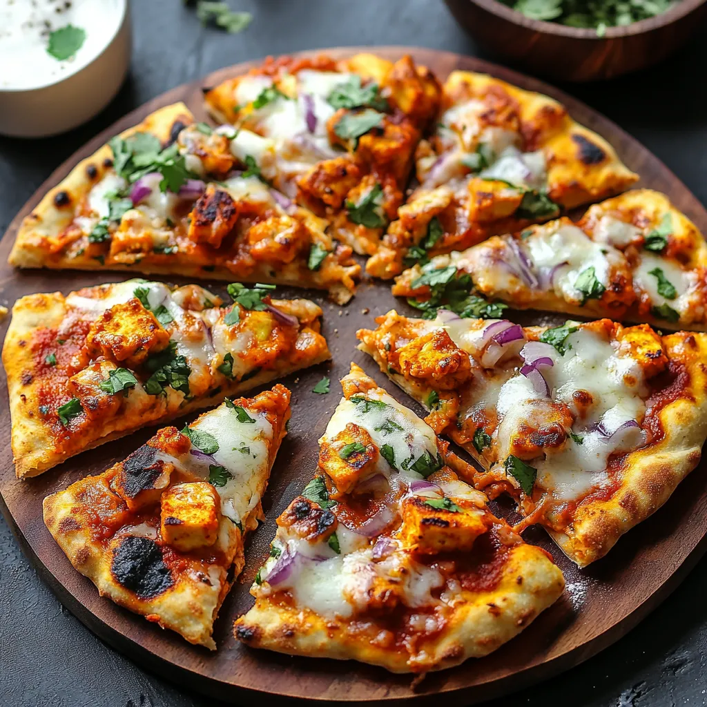 Une pizza avec du fromage et des oignons.