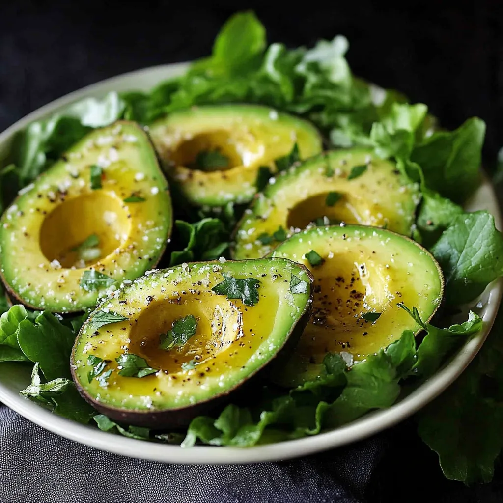 Un bol rempli d’avocat et de salade.