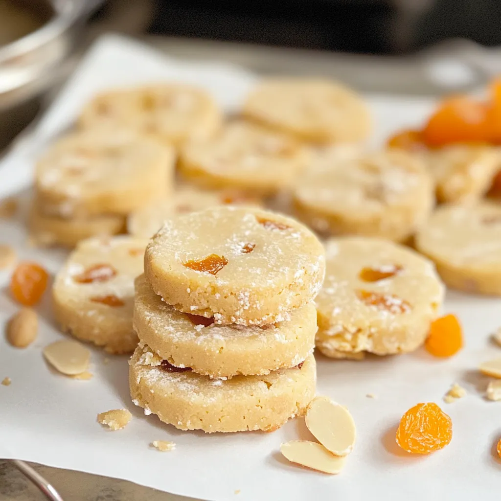Un tas de biscuits avec des tranches d’orange dessus.