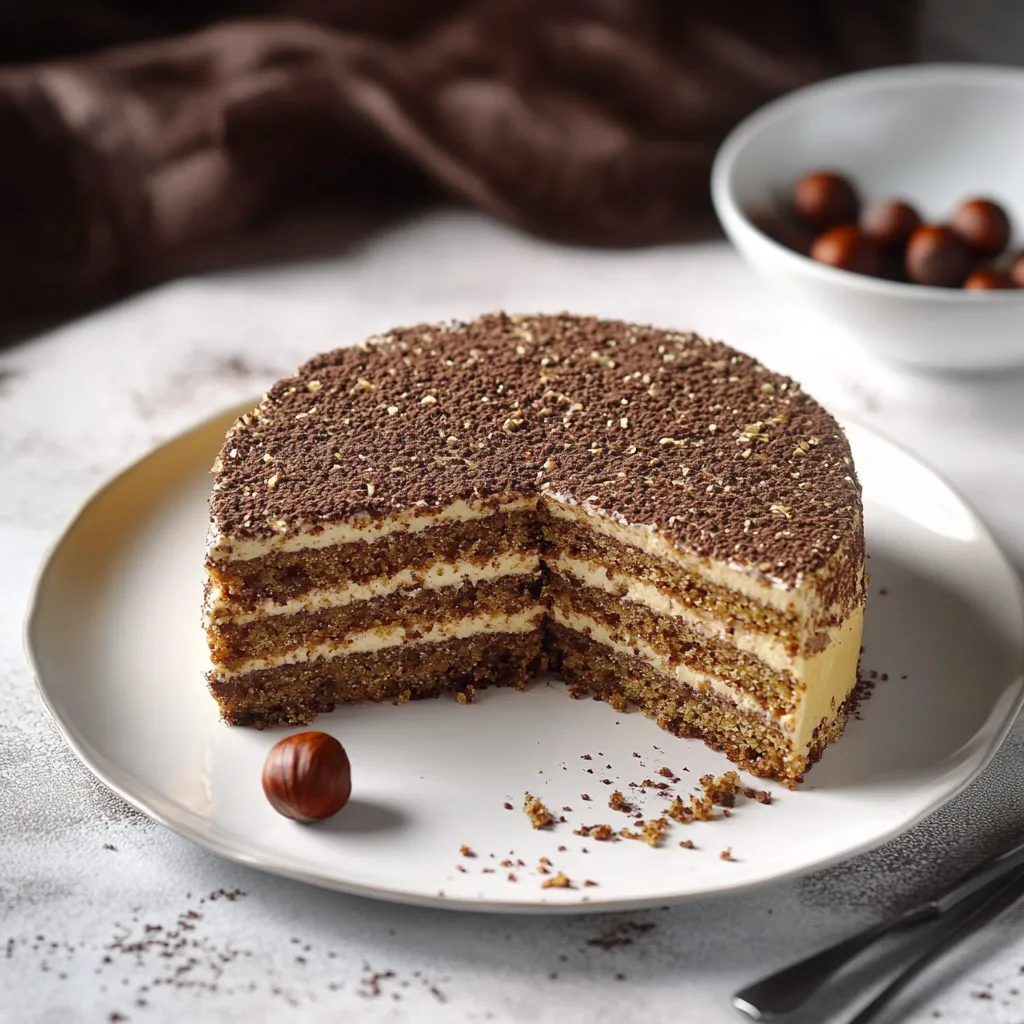 Une part de gâteau posée sur une assiette.