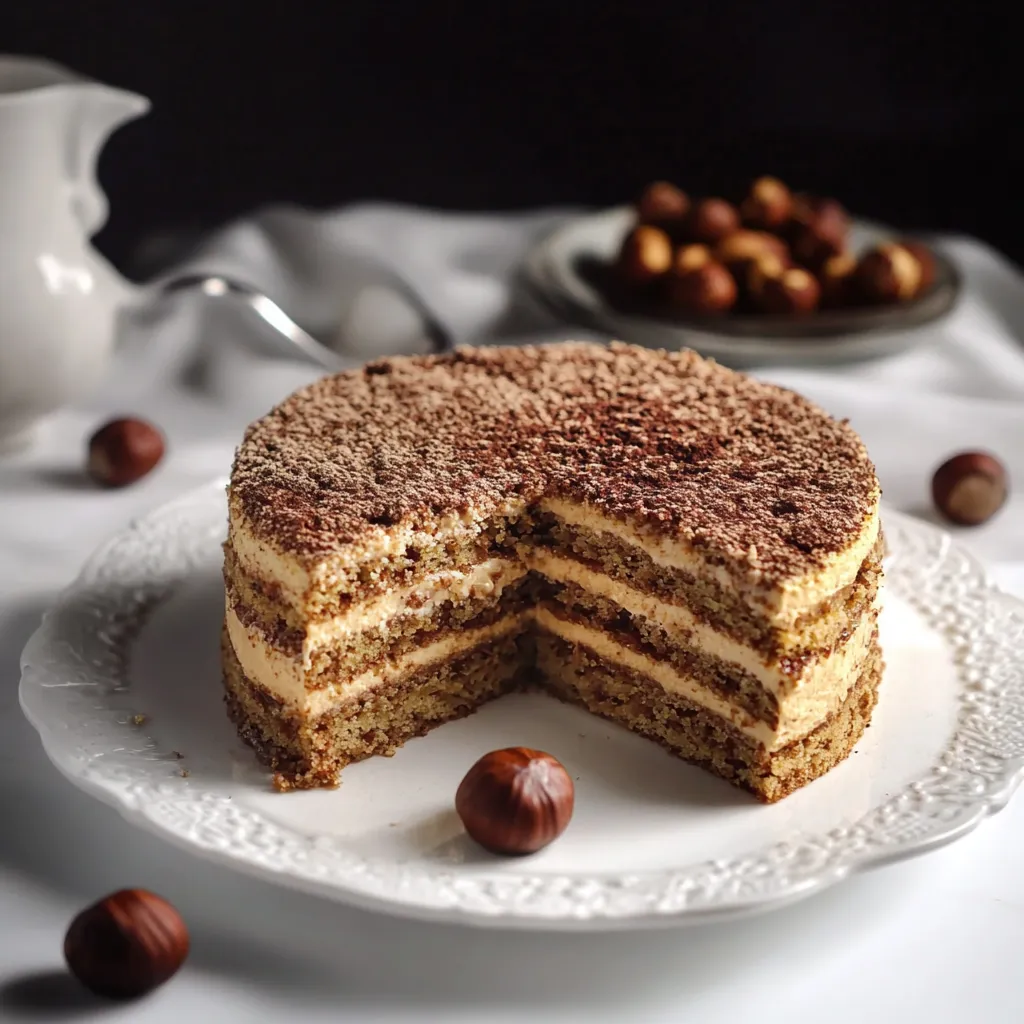 Une part de gâteau sur une assiette.